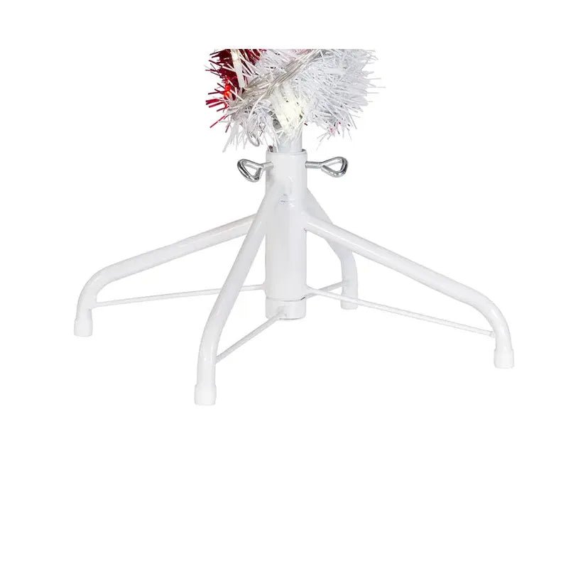Shop For Kurt Adler 3 - Foot Pre - Lit Red and White LED Tinsel Candy Cane at Michelle's aDOORable Creations