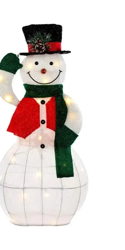 Kurt Adler 36-Inch Light Up LED Animated Snowman - Michelle's aDOORable Creations - Christmas Decor