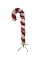 Shop For Kurt Adler 4-Foot Pre-Lit Red and White LED Tinsel Candy Cane UL1293