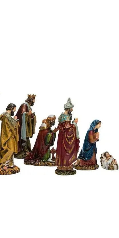 Kurt Adler 6-Inch Resin Nativity (Set of 7) - Michelle's aDOORable Creations - Christmas Decor