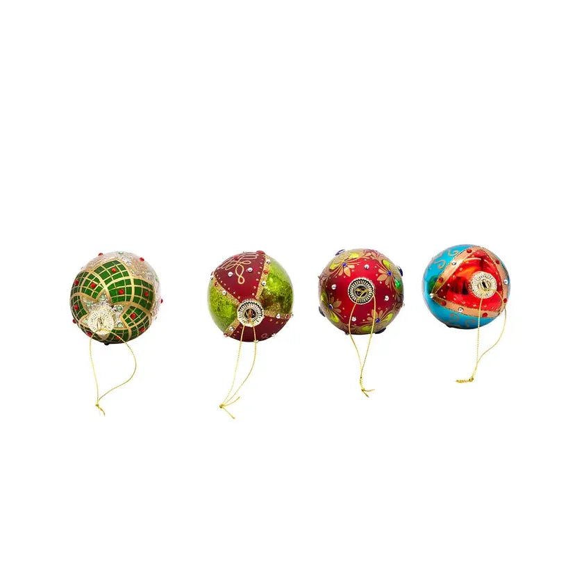 Shop For Kurt Adler 65MM Glass Egg Ornaments (4 - Piece Set) at Michelle's aDOORable Creations