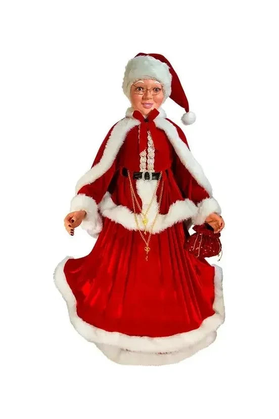 Kurt Adler 68" Kringles Elegant Mrs. Claus - Michelle's aDOORable Creations - Christmas Decor