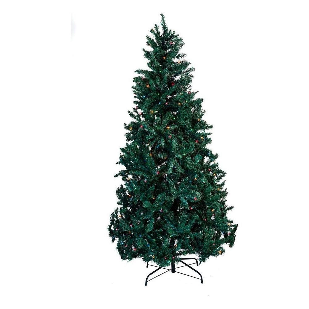 Shop For Kurt Adler 7 - Foot Pre - Lit Pine Tree with Multi - Colored Lights at Michelle's aDOORable Creations
