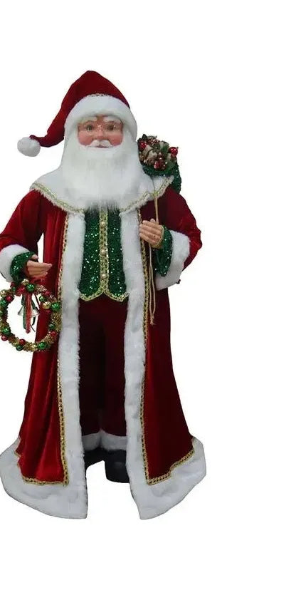 Kurt Adler 70" Kringle Klaus Santa Claus - Michelle's aDOORable Creations - Christmas Decor