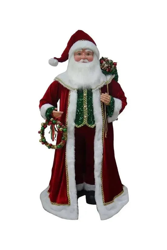 Kurt Adler 70" Kringle Klaus Santa Claus - Michelle's aDOORable Creations - Christmas Decor