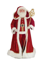 Kurt Adler 72" Kringle Klaus Elegant Santa with Staff - Michelle's aDOORable Creations - Christmas Decor