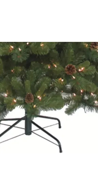 Kurt Adler 7.5-Foot Pre-Lit Clear Burlington Spruce - Michelle's aDOORable Creations - Christmas Tree