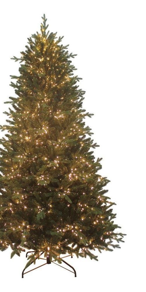 Kurt Adler 7.5-Foot Pre-Lit Warm White LED Noble Fir Tree - Michelle's aDOORable Creations - Christmas Tree