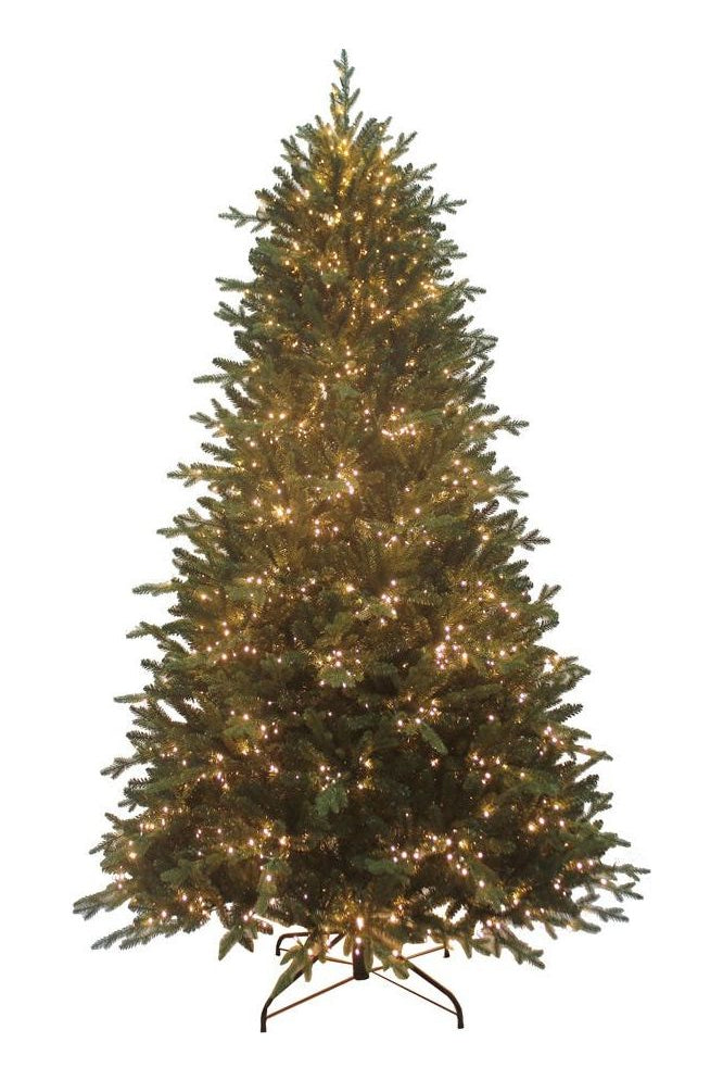 Kurt Adler 7.5-Foot Pre-Lit Warm White LED Noble Fir Tree - Michelle's aDOORable Creations - Christmas Tree
