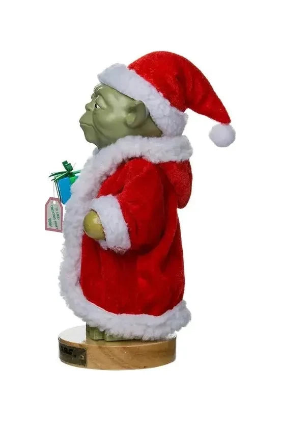 Kurt Adler 9-Inch Yoda in Santa Robe Nutcracker - Michelle's aDOORable Creations - Seasonal & Holiday Decorations