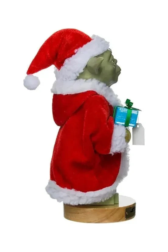 Kurt Adler 9-Inch Yoda in Santa Robe Nutcracker - Michelle's aDOORable Creations - Seasonal & Holiday Decorations