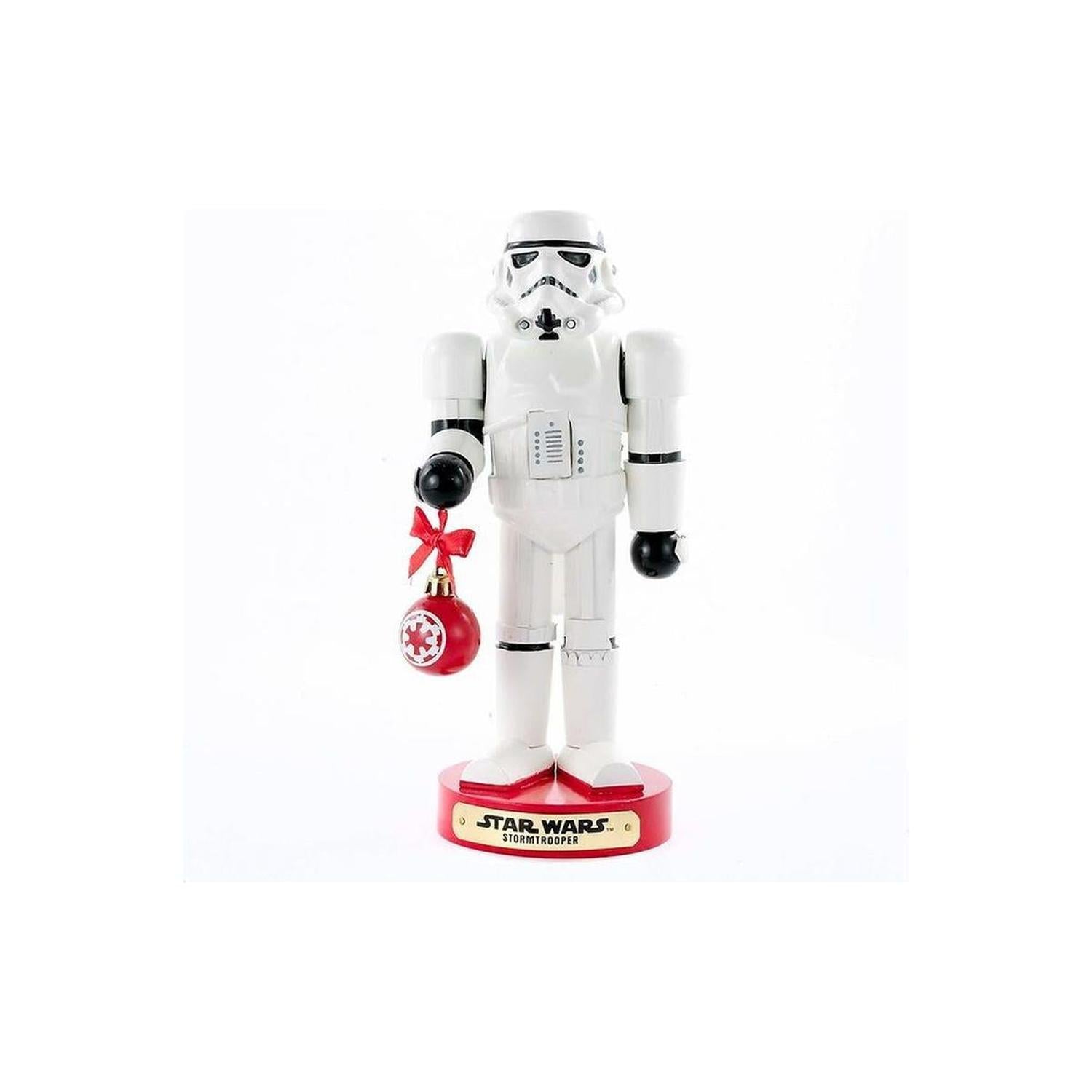 Kurt Adler 9.5" Stormtrooper with Ball Ornament Nutcracker