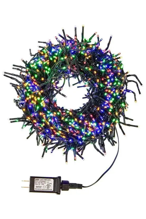 Shop For Kurt Adler CUL 1000-Light 33-Foot Cluster Garland with Multi-Color 3MM LED Bulbs AD1004M
