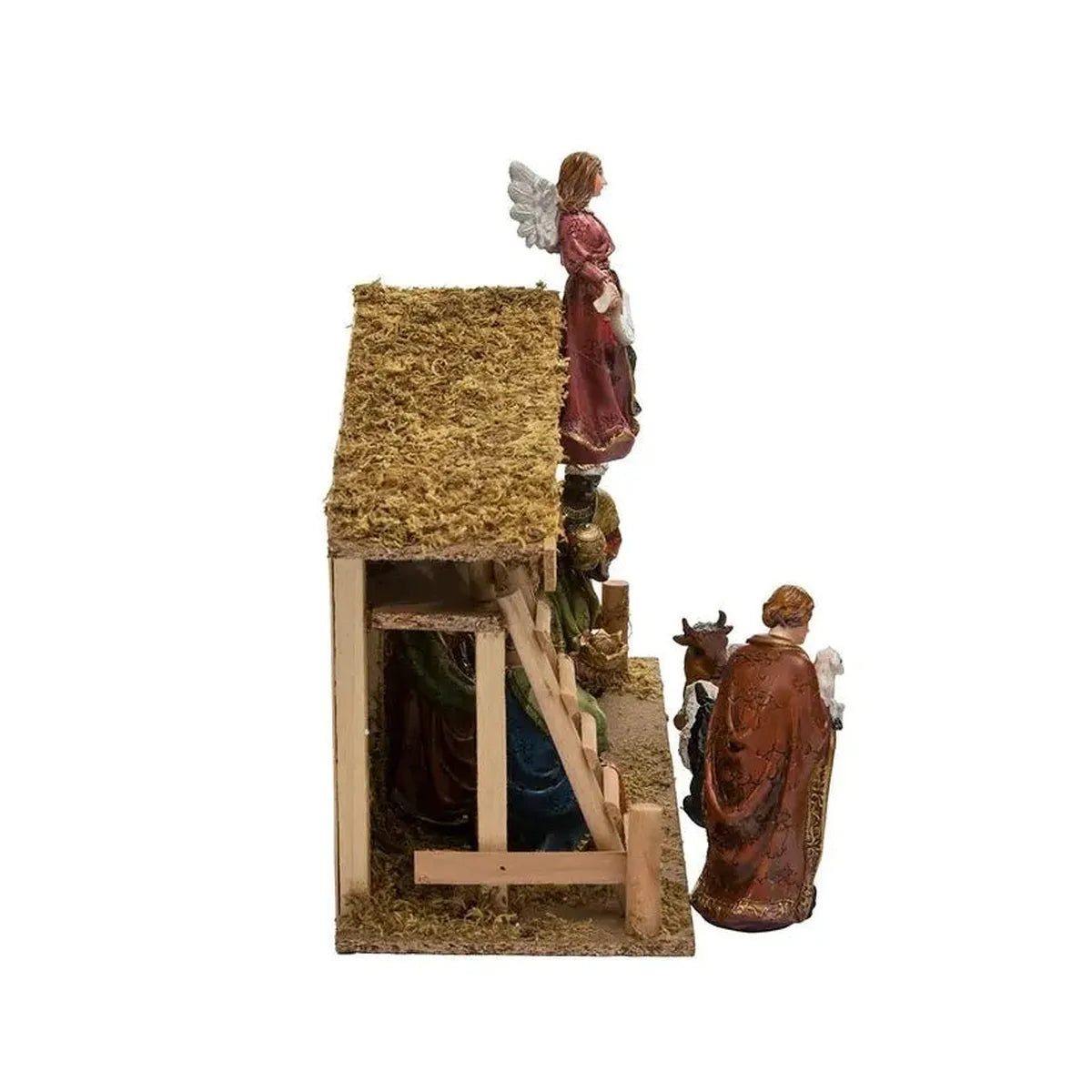 Shop For Kurt Adler Nativity Set With Wooden Stable, 12 - Piece Set at Michelle's aDOORable Creations