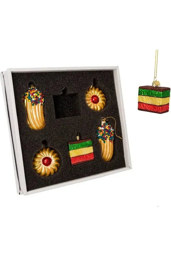 Kurt Adler Noble Gems™ Cookie Glass Ornament Set, 6-Piece Box Set - Michelle's aDOORable Creations - Holiday Ornaments