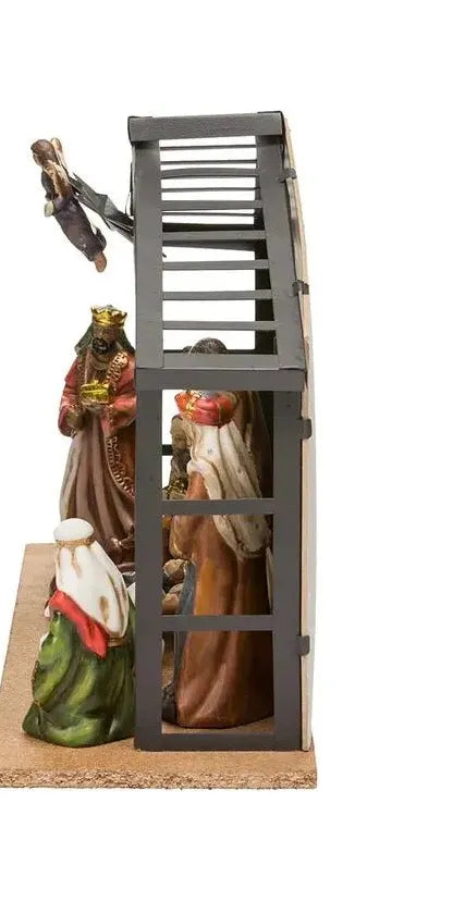 Kurt Adler Porcelain Nativity Set With Stable, 10-Piece Set - Michelle's aDOORable Creations - Seasonal & Holiday Decorations