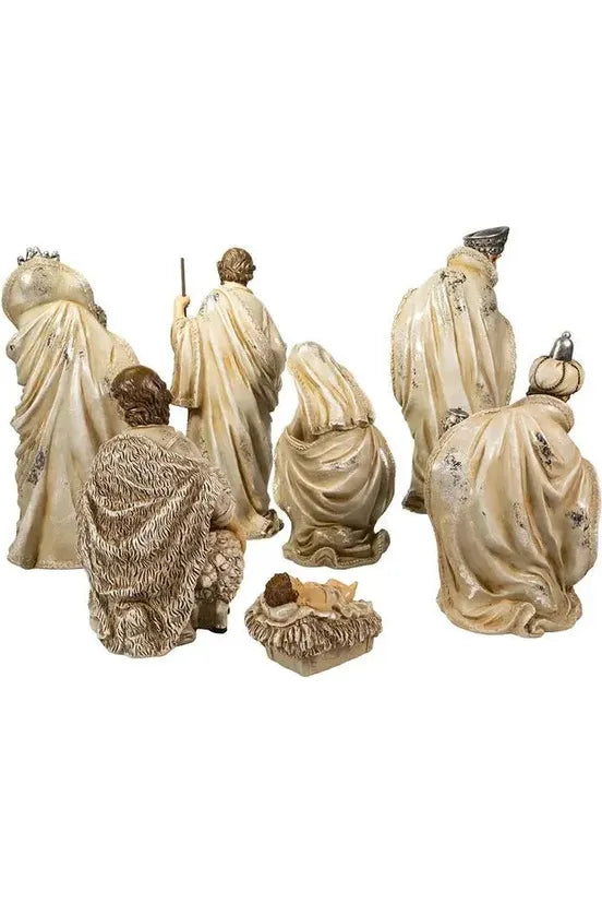 Kurt Adler Resin Nativity Table Piece, 7 Piece Set - Michelle's aDOORable Creations - Seasonal & Holiday Decorations