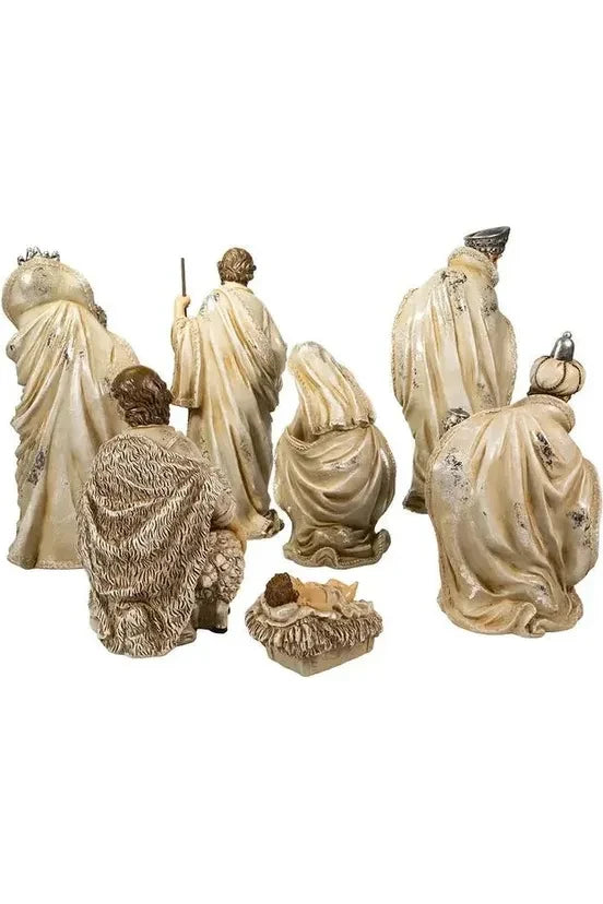 Kurt Adler Resin Nativity Table Piece, 7 Piece Set - Michelle's aDOORable Creations - Seasonal & Holiday Decorations