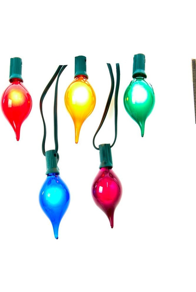 Kurt Adler UL 10-Light G45 Multicolor Teardrop Light Set - Michelle's aDOORable Creations - Christmas Lights
