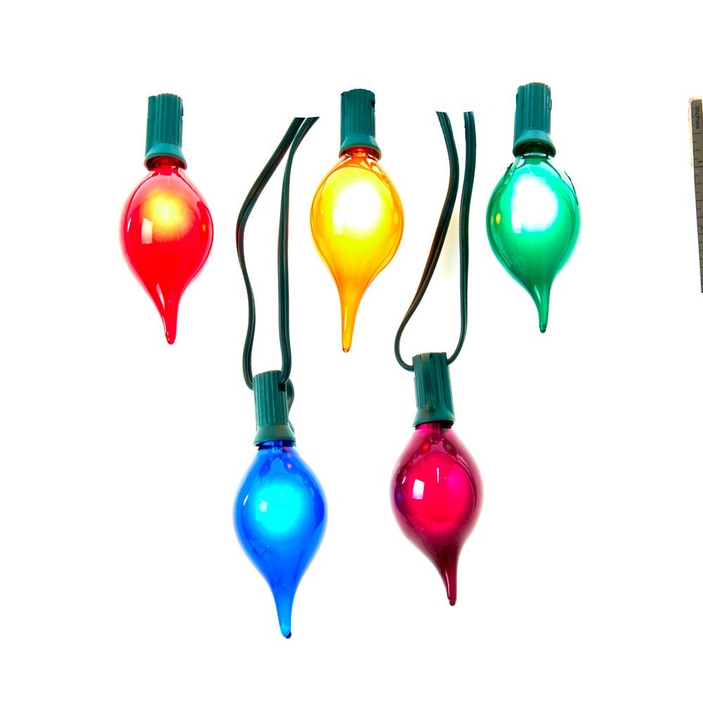 Shop For Kurt Adler UL 10 - Light G45 Multicolor Teardrop Light Set at Michelle's aDOORable Creations