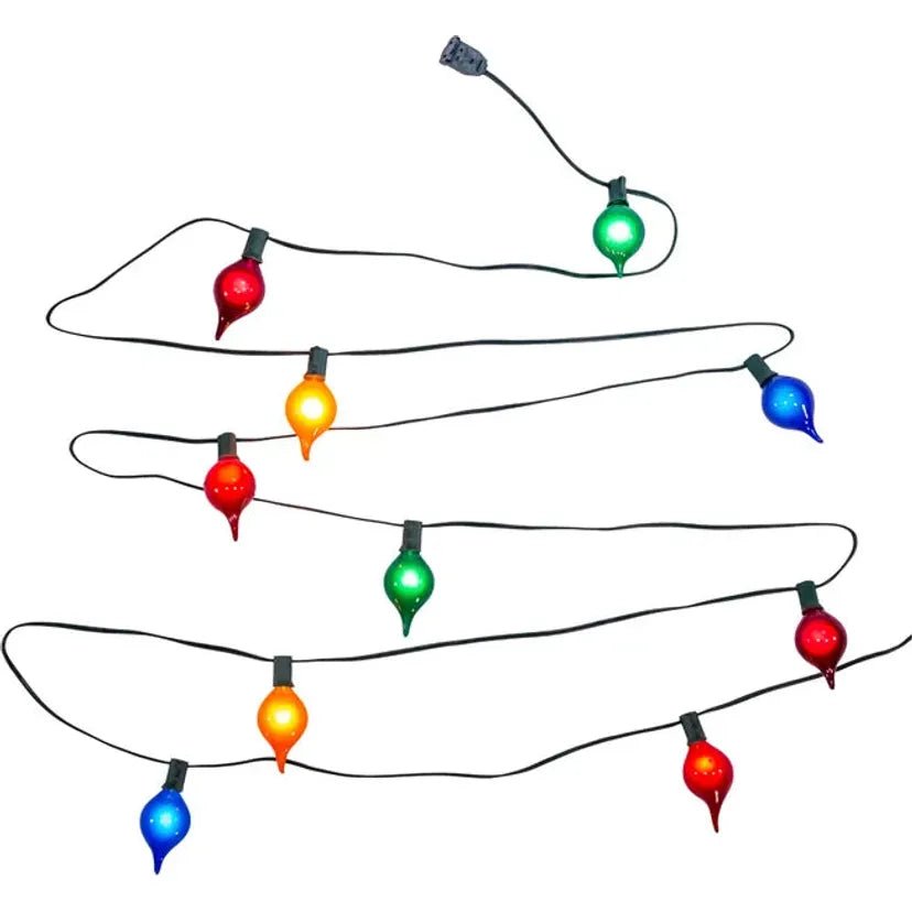 Shop For Kurt Adler UL 10 - Light G45 Multicolor Teardrop Light Set at Michelle's aDOORable Creations