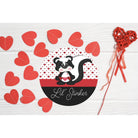 Lil Stinker Skunk Valentine Sign - Wreath Enhancement - Michelle's aDOORable Creations - Signature Signs