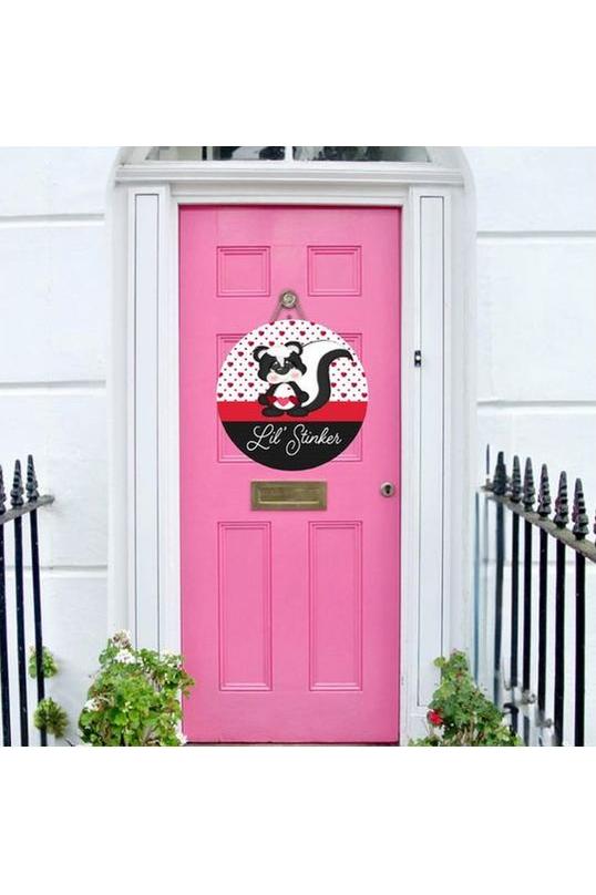 Shop For Lil Stinker Skunk Valentine Sign - Wreath Enhancement at Michelle's aDOORable Creations