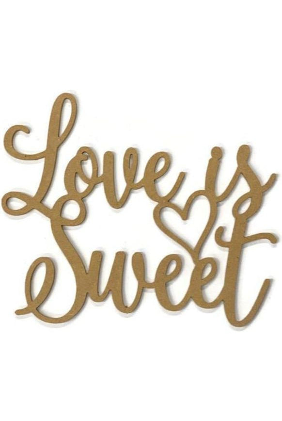 Shop For Love Is Sweet with Heart Wood Cutout - Unfinished Wood