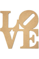 Shop For Love Word Wood Cutout - Unfinished Wood