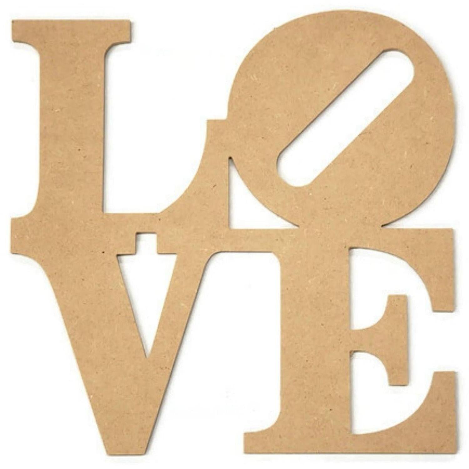 Shop For Love Word Wood Cutout - Unfinished Wood at Michelle's aDOORable Creations