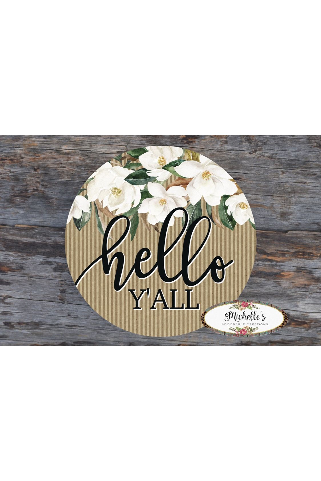 Shop For Magnolia Hello Yall Sign - Wreath Enhancement