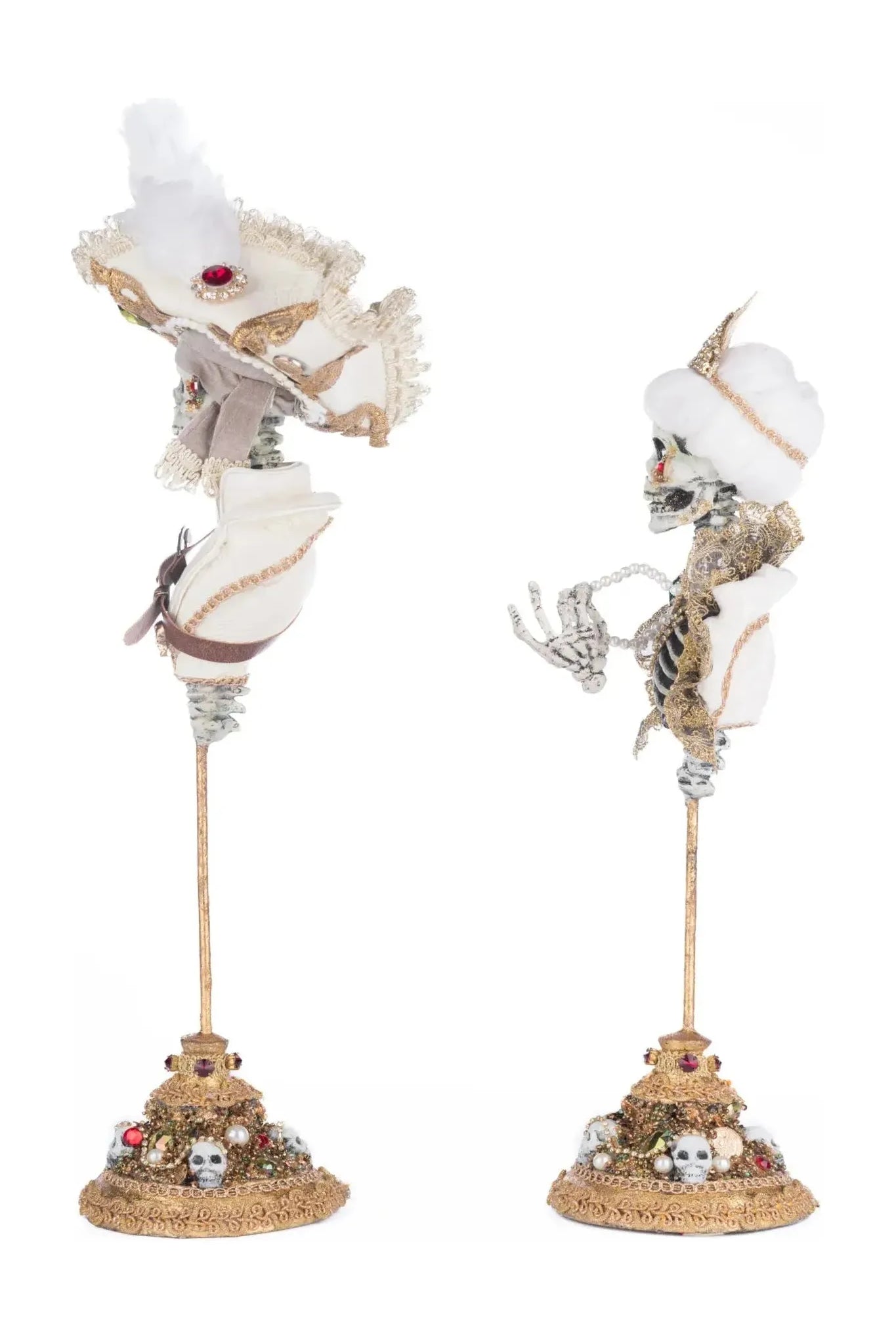 Shop For Male and Female Skeleton Bust Tabletop Assortment of 2 28-428223