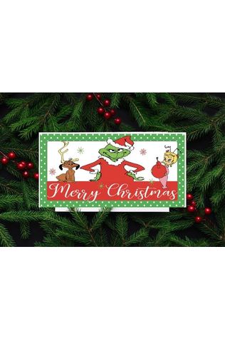 Shop For Merry Christmas Green Monster Sign - Wreath Enhancement