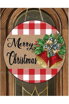 Merry Christmas Jingle Bells Sign - Wreath Enhancement - Michelle's aDOORable Creations - Signature Signs