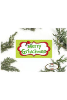 Merry Grinchmas Sign - Wreath Enhancement - Michelle's aDOORable Creations - Signature Signs