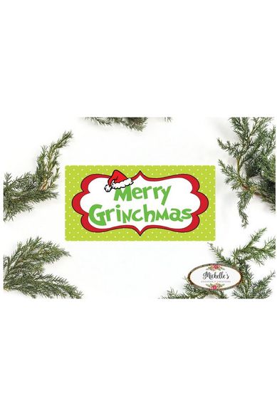 Shop For Merry Grinchmas Sign - Wreath Enhancement