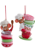 Mouse Ornaments (Asst 2) - Michelle's aDOORable Creations - Holiday Ornaments