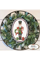 Shop For Oval Harlequin Nutcracker Sign - Wreath Enhancement