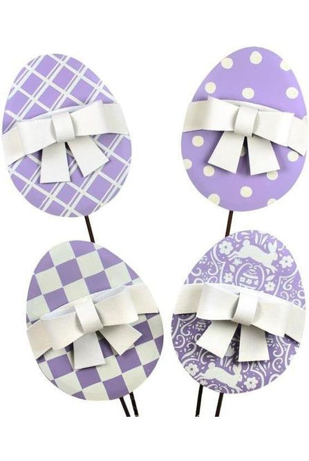 Pastel Purple Easter Eggs - Outdoor Easter Decorations - Michelle's aDOORable Creations - Easter