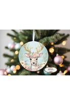 Shop For Pastel Watercolor Reindeer Christmas Sign - Wreath Enhancement