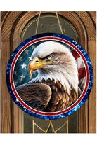 Shop For Patriotic American Eagle Four Round Sign - Wreath Enhancement