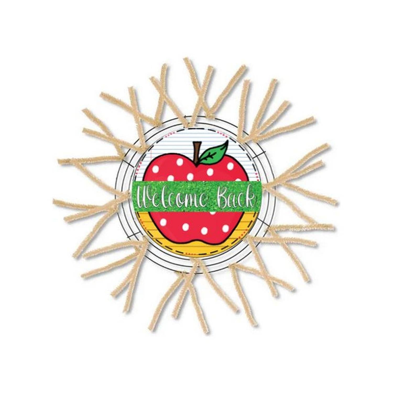 Shop For Personalized Apple Teacher Wreath Sign - Wreath Enhancement at Michelle's aDOORable Creations