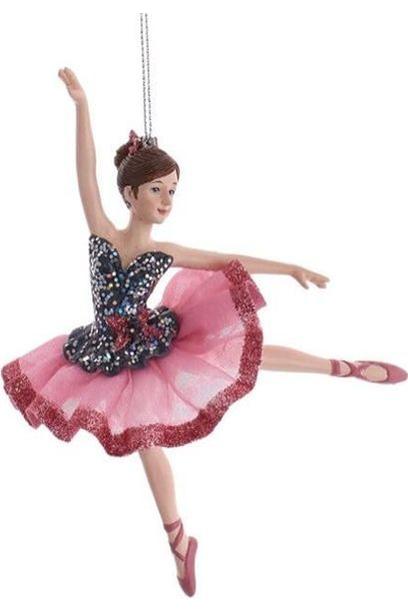 Shop For Pink and Pewter Ballerina Ornaments at Michelle's aDOORable Creations