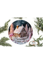 Shop For Pink Gingerbread House Christmas Sign - Wreath Enhancement