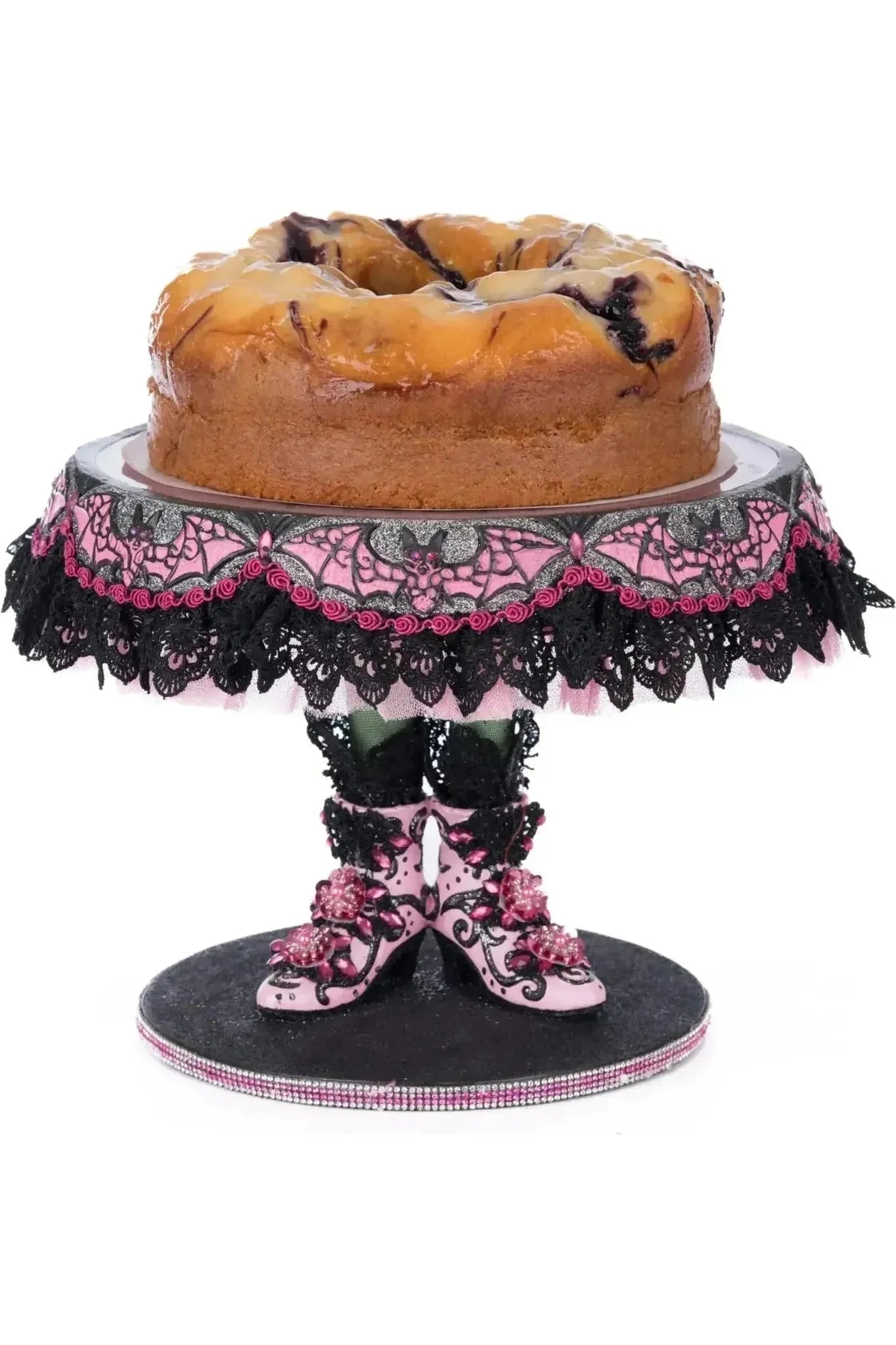 Shop For Pink Panic Possession Witch Boots Cake Plate at Michelle's aDOORable Creations