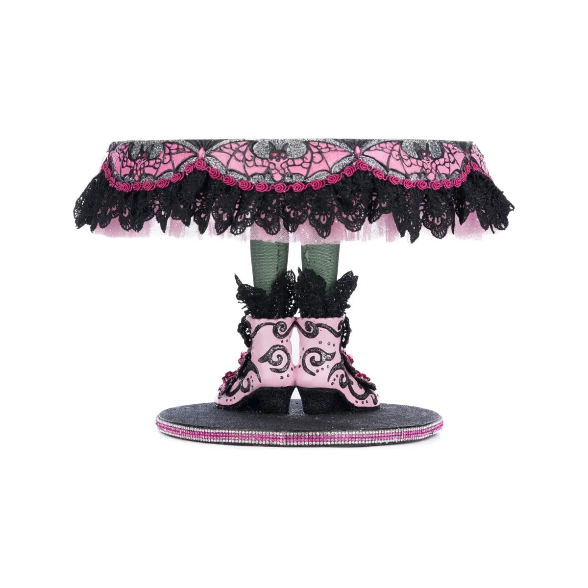 Shop For Pink Panic Possession Witch Boots Cake Plate at Michelle's aDOORable Creations