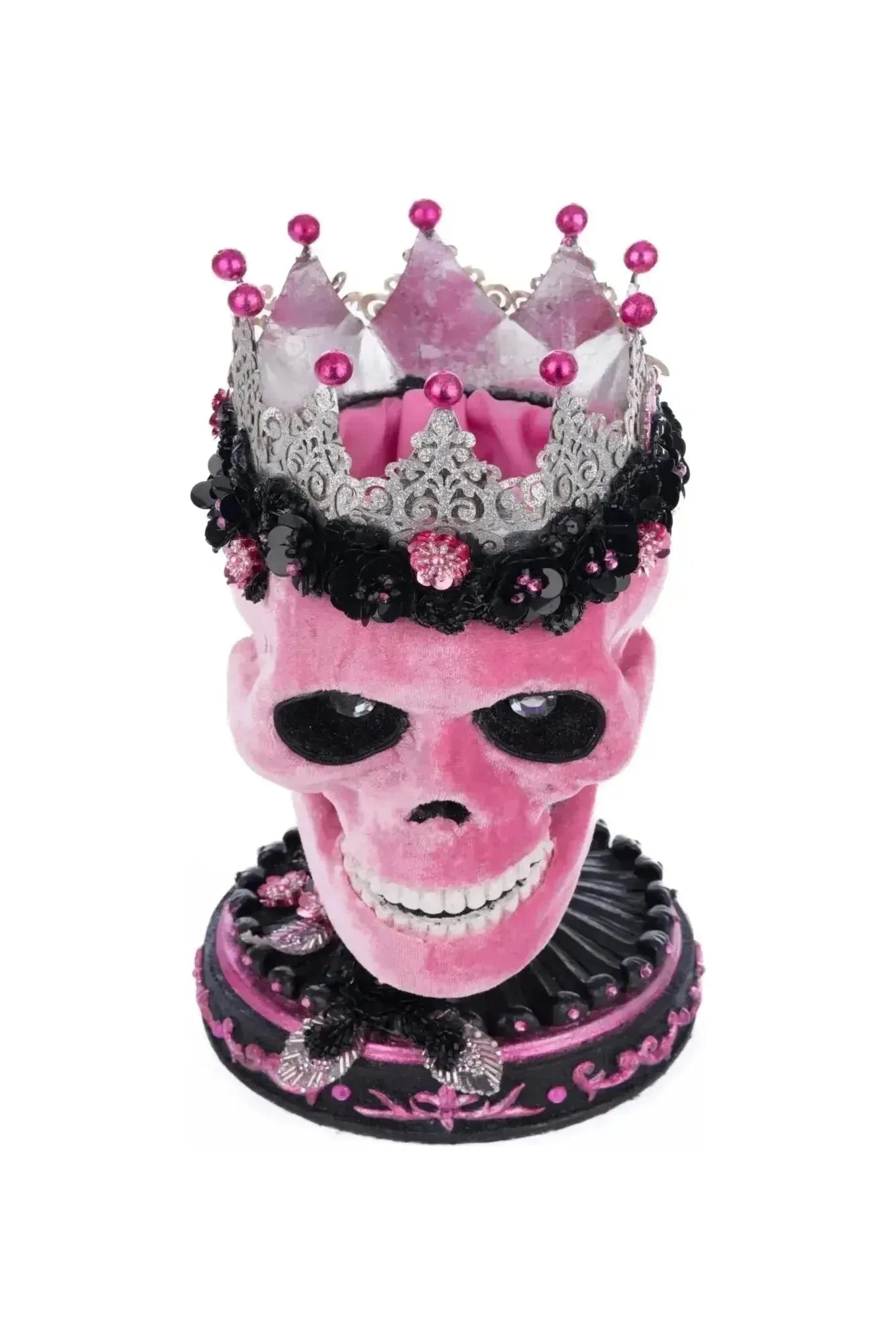 Shop For Pink Panic Skull Trinket Box at Michelle's aDOORable Creations