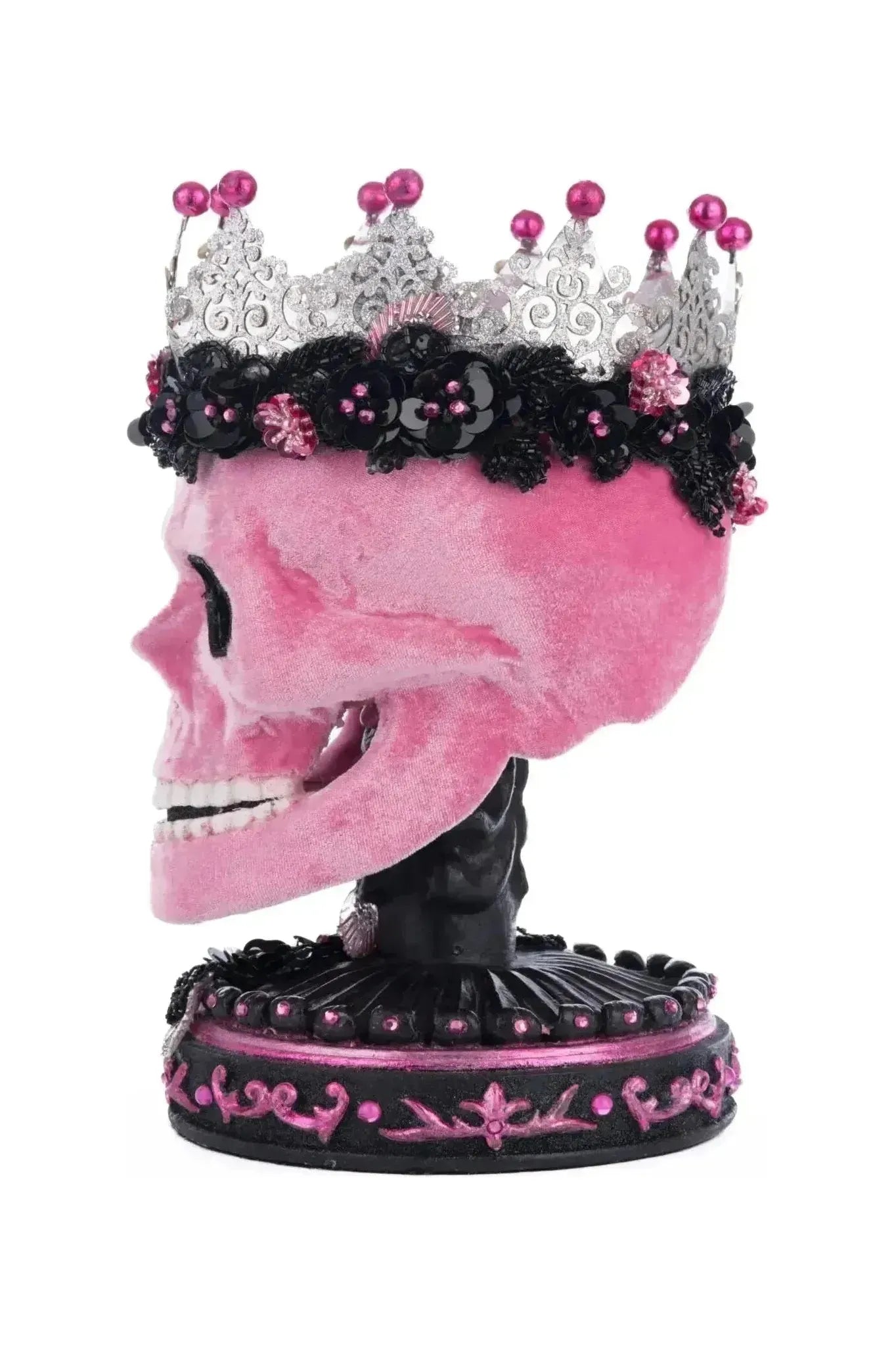 Shop For Pink Panic Skull Trinket Box at Michelle's aDOORable Creations