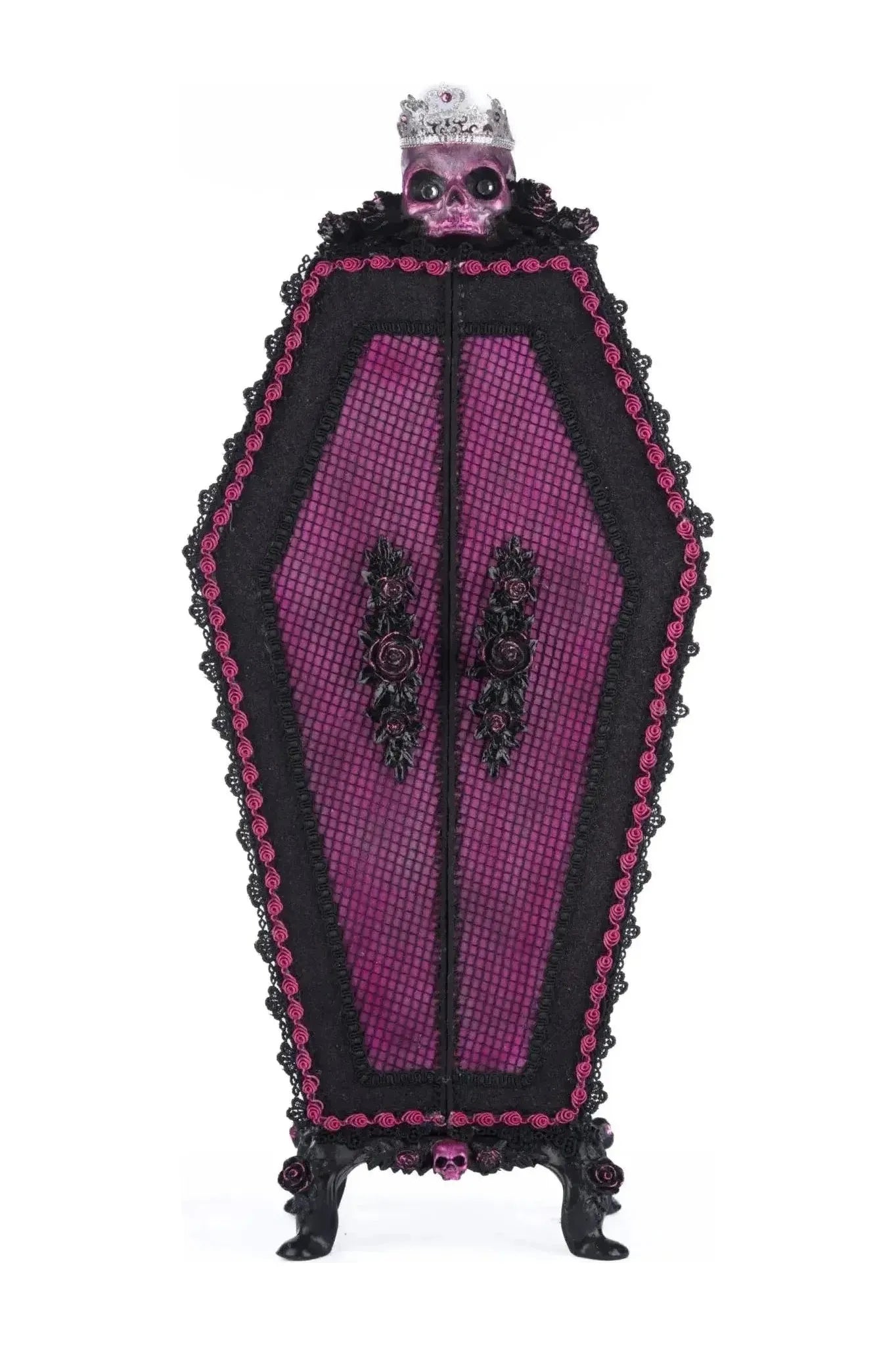 Shop For Pink Passion Coffin Cabinet Menagerie at Michelle's aDOORable Creations