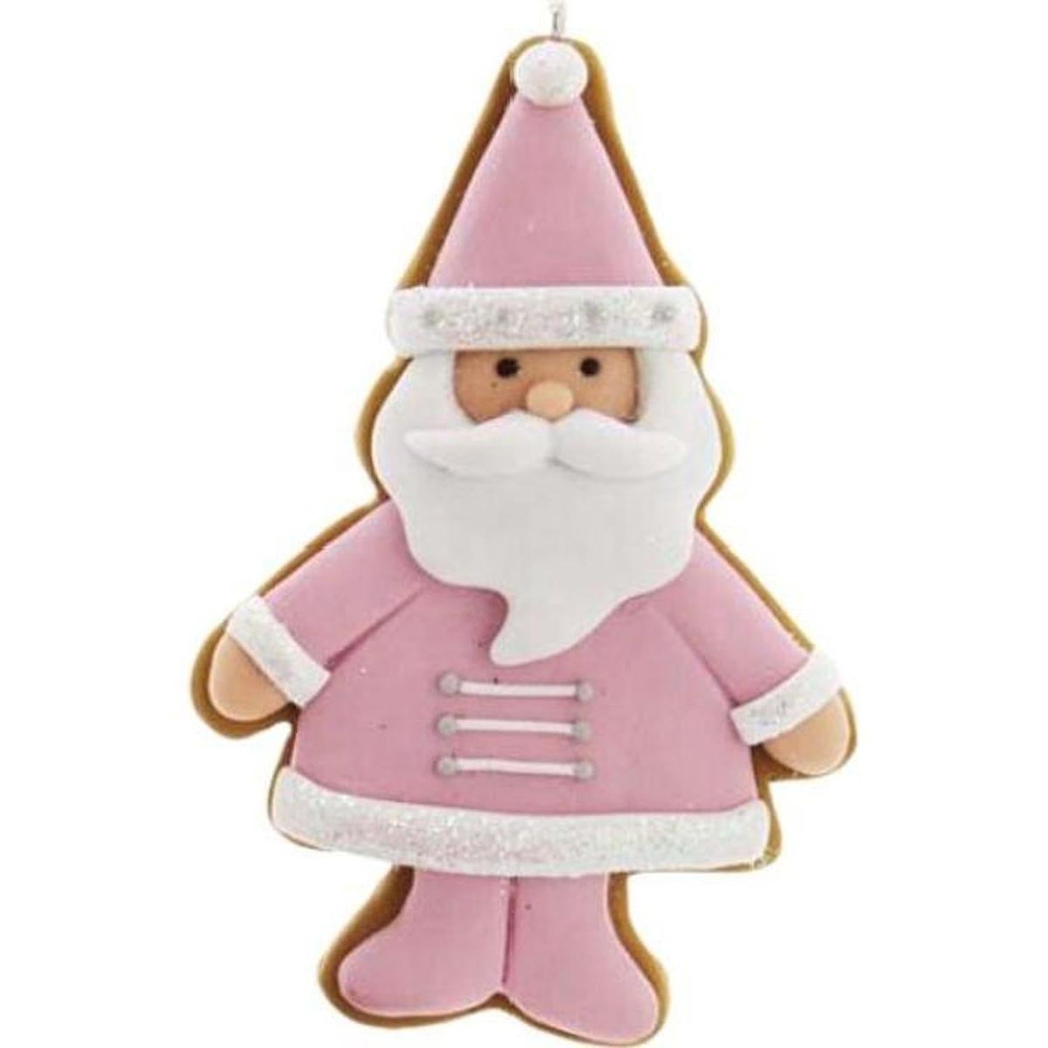 Pink White Holiday Ornaments